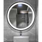 Смарт-дзеркало з LED-підсвічуванням Dusel DE-M2071D Silver 100x100 рама срібло