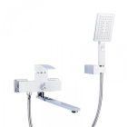 Змішувач для ванни з душовим гарнітуром Gappo Jacob G2207 білий
