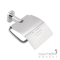 Тримач для туалетного паперу з кришкою Q-tap Liberty QTLIBCRM1151 хром