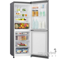 Отдельностоящий холодильник с нижней морозильной камерой LG GA-B379SLUL графит
