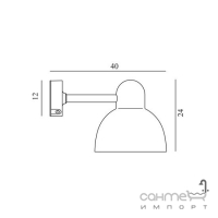 Настенный светильник Norlys Koster 1912 18,8W 3000K с LED-модулем в комплекте