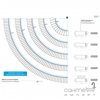 Бортовое внутреннее закругление R-1,06 м Mayor Sea Rock Borde Mikonos 2 Caras Curvo Ref. BPMI RI01 E2C M-737 Caramel Бежевый