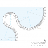 Бортовое внутреннее закругление R-1,06 м Mayor Sea Rock Borde Mikonos 2 Caras Curvo Ref. BPMI RI01 E2C M-737 Caramel Бежевый