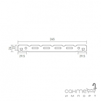 Кут дренажних грат для басейну 25x50x2,2 Mayor Sea Rock Rejilla Pack Esquina Ref. RJ67 E000 М-781 Caramel Бежевий