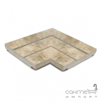 Угол дренажной решетки для бассейна 20x20x2,2 Mayor Sea Rock Rejilla Ceramica Esquina Ref. RJ70 E000 М-732 Caramel Беж