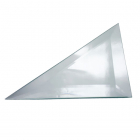 Зеркальная плитка треугольная 150х150 с фацетом 15 мм, серебро 