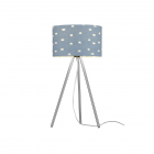 Настольная лампа Trio TRIPOLIS 506600112 ткань/серый , на проводе