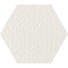 Настінна плитка декор гексагон Paradyz Noisy Whisper White Struktura Sciana 19,8x17,1