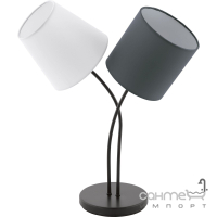 Настільна лампа Eglo Almeida 95194 метал/тканина, чорний/білий