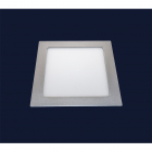 Светильник точечный встраиваемый Levistella 728SILVER-MBD-15W (квадрат) холодный LED