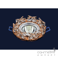 Светильник точечный встраиваемый Levistella 716119 коричневый, хрустальный