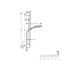 Душевой гарнитур Hansgrohe Pulsify select Relaxation 105 3jet в цвете