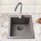 Гранітна кухонна мийка Bretta Granit Quadro у кольорі