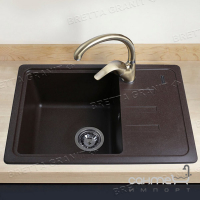 Гранітна кухонна мийка Bretta Granit Compact колір на вибір