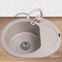 Гранітна кухонна мийка Bretta Granit Round колір на вибір