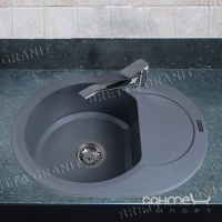 Гранітна кухонна мийка Bretta Granit Round колір на вибір