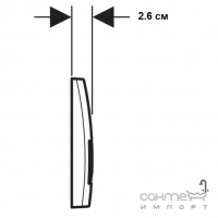 Змивна клавіша Geberit Delta51 115.105.DW.1 чорний глянець