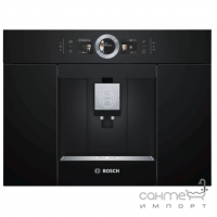 Встраиваемая автоматическая кофемашина Bosch CTL636EB6 черная, нержавеющая сталь