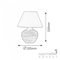 Настольная лампа Rabalux Molly 4391 бежевый, керамика
