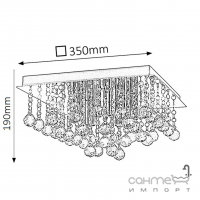 Люстра припотолочная Rabalux Corinna 2618 хром