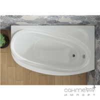 Асиметрична акрилова ванна Rialto Turano 1700x900 R