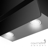 Кухонная вытяжка Gunter&Hauer LEONA 7 LED подсветка, закаленное стекло, черный
