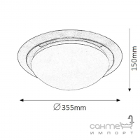 Светильник потолочный Rabalux Princessa 3663 сатин