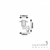 Светильник настенный уличный с сенсором Rabalux Darrington 7679 черный