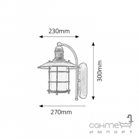 Светильник настенный Rabalux Sudan 7991 бронза