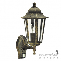 Настінний світильник вуличний з сенсором Rabalux Velence 8218 античне золото