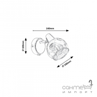 Спот настінний Rabalux Tamara 5346 хром