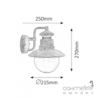 Светильник настенный уличный Rabalux Odessa 8163