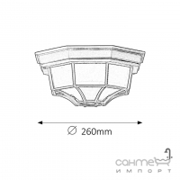 Светильник уличный потолочный Rabalux Milano 8346