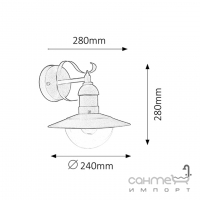 Світильник настінний вуличний Rabalux Oslo 8682
