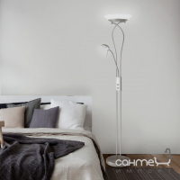 Торшер с дополнительной лампой для чтения Rabalux Gamma 4077 серый, лампа в комплекте