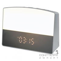 Настільна лампа-годинник Rabalux Evita 2972 сірий 2700-3000K LED