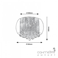 Светильник потолочный Rabalux Ninelle 3598 хром