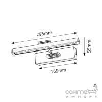 Подсветка настенная Rabalux Picture guard 3640 хром LED