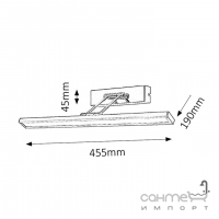 Підсвічування настінне Rabalux Picture slim 3907 хром LED