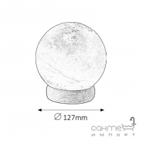 Настольная лампа-камень Rabalux Ozone 4093 оранжевый, лампа в комплекте
