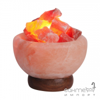 Настільна лампа-камінь Rabalux Vesuvius 4097 оранжевий, лампа в комплекті