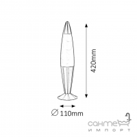 Настільна лава-лампа Rabalux Lollipop 2 4106 оранжевий, лампа в комплекті.
