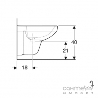 Подвесное биде Geberit Selnova Compact 500.272.01.1 белый