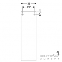 Подвесная тумба Geberit Smyle Square 500.361.JK.1 черный матовый