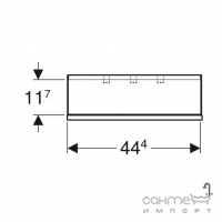 Поличка Geberit Smyle Square 500.362.JL.1 пісочно-сірий