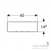 Поличка Geberit Smyle Square 500.362.JL.1 пісочно-сірий