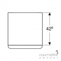 Подвесная тумба Geberit Smyle Square 500.357.00.1 черный матовый