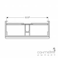 Подвесная тумба под раковину Geberit Smyle Square 500.355.00.1 белый