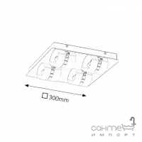 Светильник потолочный для ванной Rabalux Tony 5492 хром