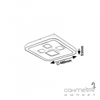 Светильник потолочный Rabalux Hollis 6475 LED с пультом ДУ